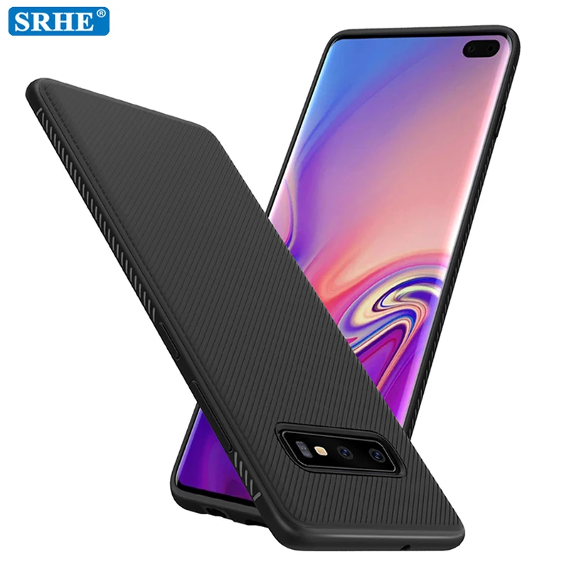 For Samsung Galaxy S10 Plus Case Silicone Carbon Fiber Texture Soft TPU Cover Coque S10e Phone Cases Funda |