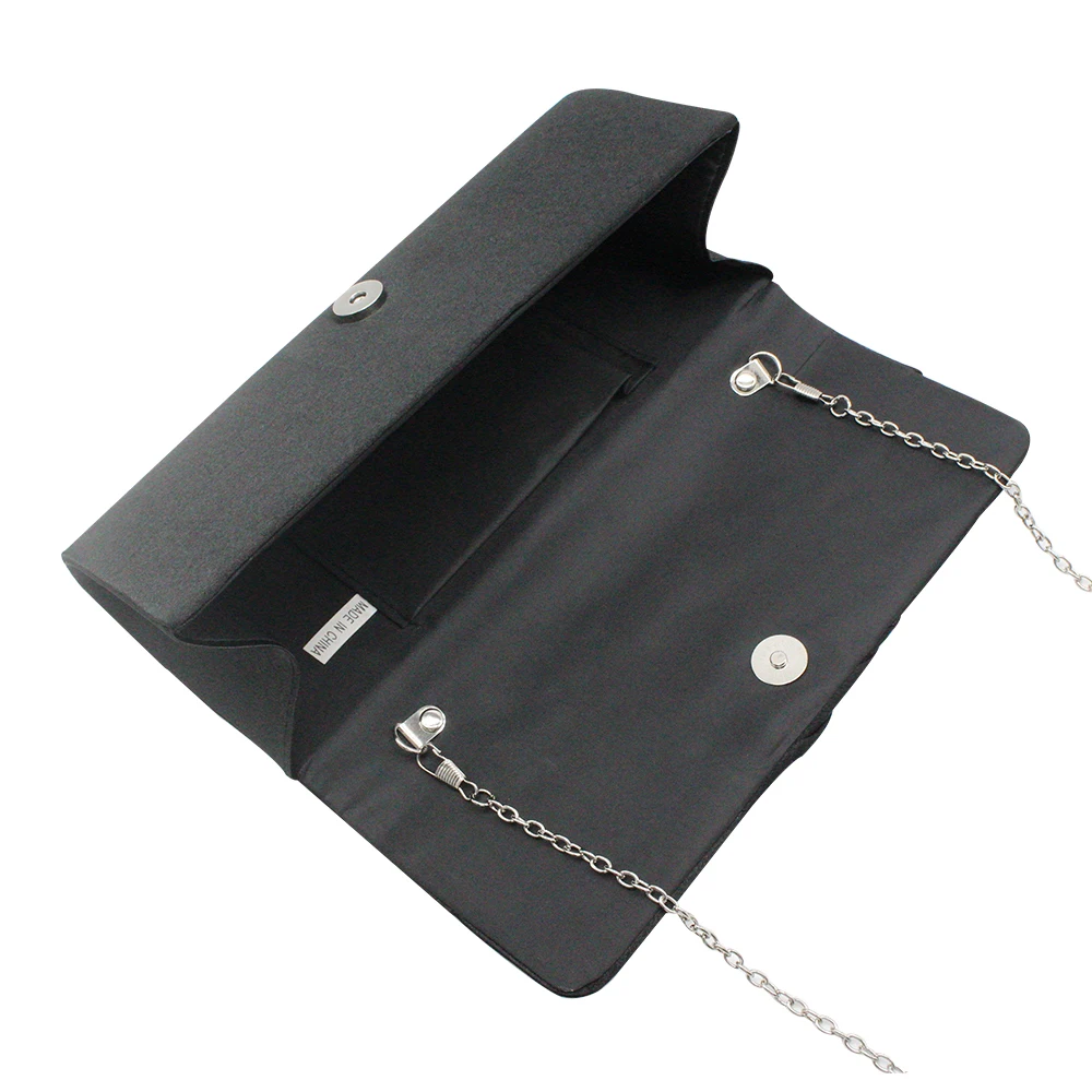 Модная плиссированная драпированная атласная сумка-клатч для женщин и девушек