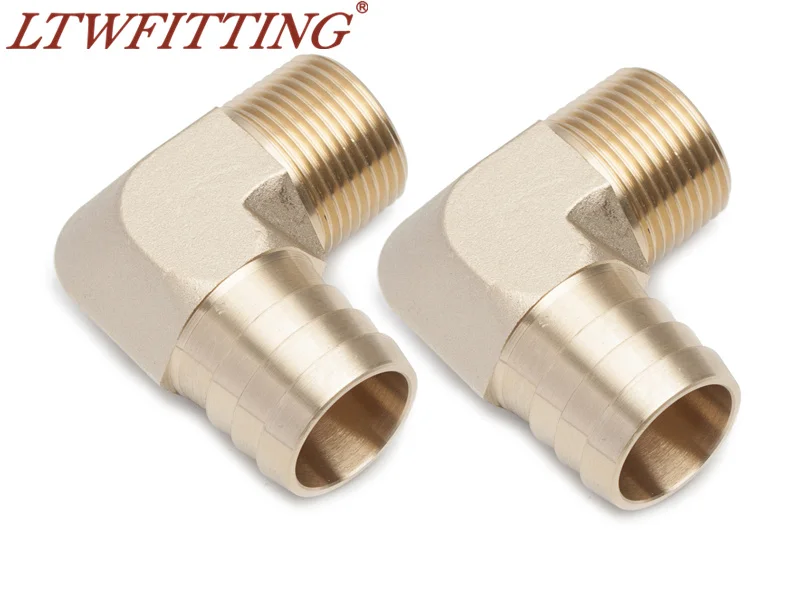 

LTWFITTING 90 градусов локоть латунный Барб фитинг 1 "ID Hose x 3/4" Мужской NPT топливо лодка воздуха