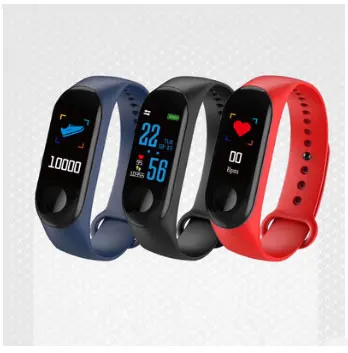 mi band Origina Mi Band 3 Smart Wristband Fitness Bracelet MiBand Big Touch Screen OLED Message Heart Rate Time Smartband | Электроника