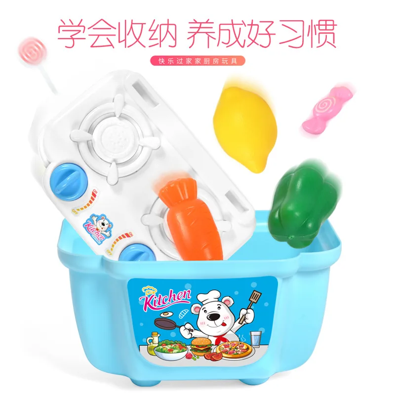 Happy Little Kitchen Utensils Storage Box Every Family Toys Tableware Girl Hobbies | Игрушки и хобби