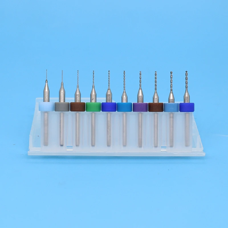 0.15-1.05mm Carbide pcb drill bits micro 10pcs PCB Drill Bit Set for metal Printed circuit board drilling tool | Инструменты