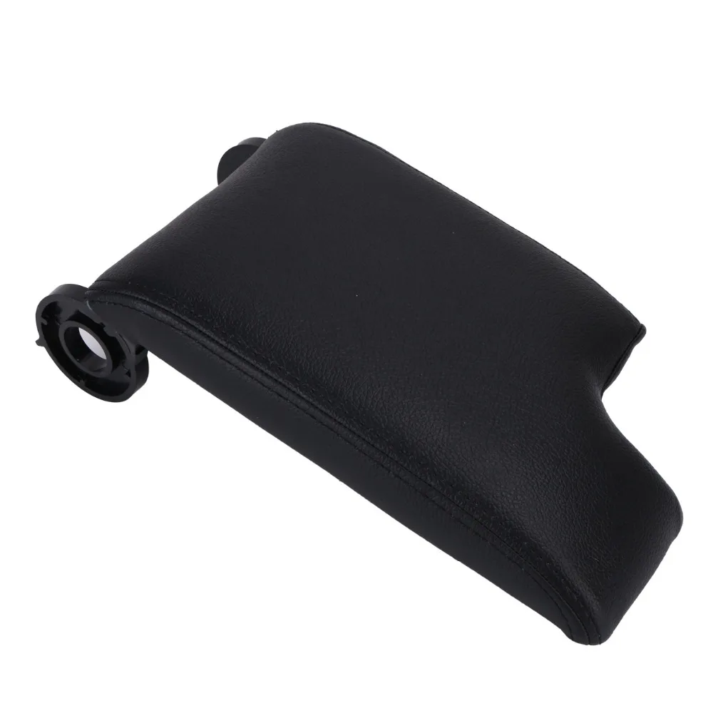 Черная крышка подлокотника из искусственной кожи с центральной консолью для BMW E46