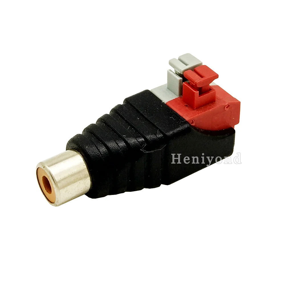 10 шт. RCA Коннектор AV Balun Женский адаптер CAT5 для камеры видеонаблюдения розничная