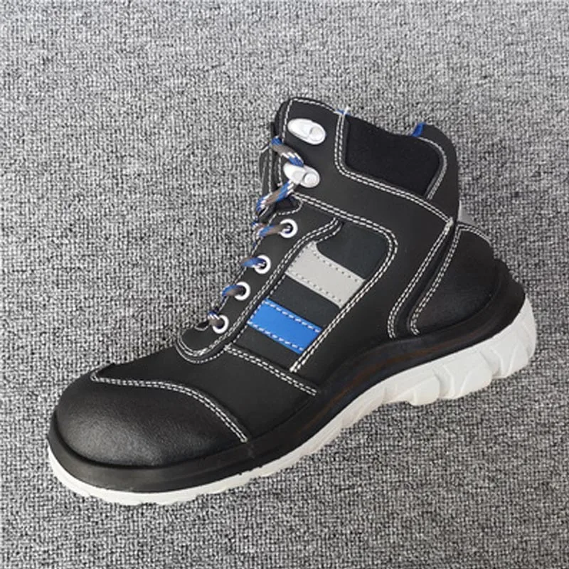 Коричневый Модные кроссовки легкие и удобная защитная обувь для мужчин и женщин Сталь носок износостойкая дышащая одежда с защитой от проколов - Цвет: Коричневый