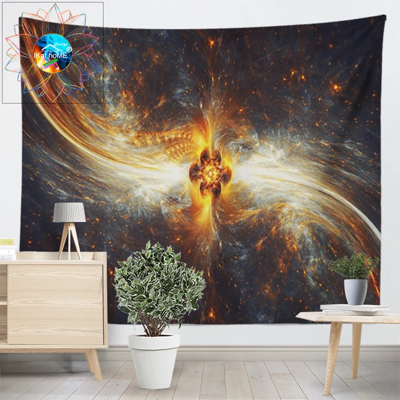 Galaxy Decoracion хиппи Toalla Плайя стрэнддоек абстрактное искусство психоделический гобелен настенный Мандала настенный тканевый Коврик для йоги