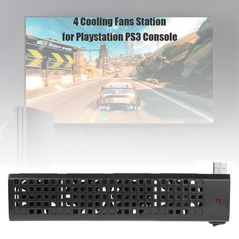 Двойной концентратор USB 2 0 4 вентилятора станция для Playstation PS3 (40 ГБ/80 ГБ) игровые