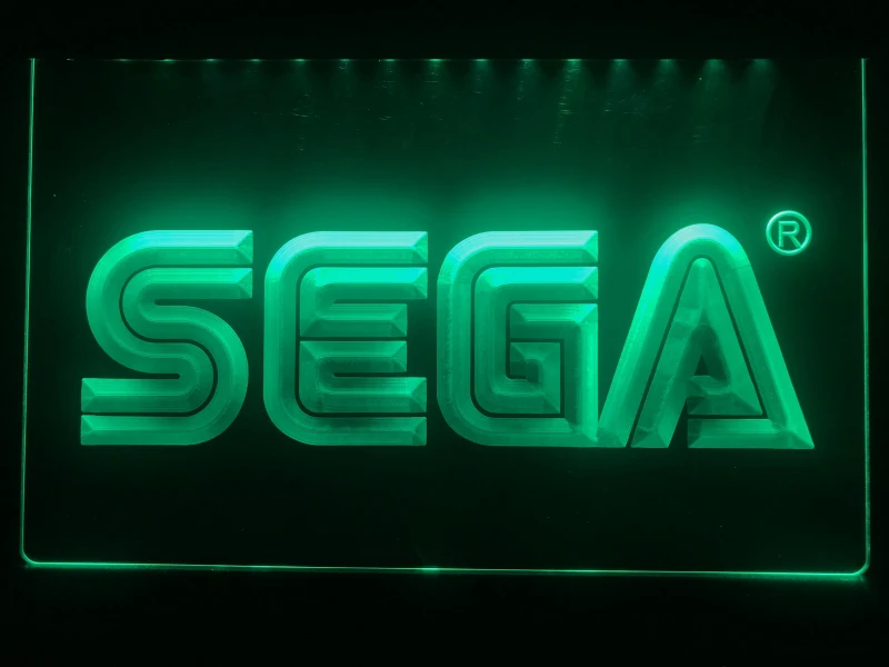E054 Sega светодиодная неоновая световая вывеска|Таблички и знаки| |