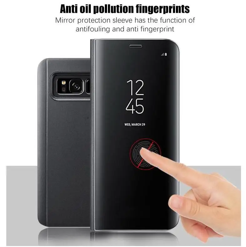 Прозрачный умный зеркальный чехол для Huawei Mate 10 20 lite pro honor 9 8 P8 P9 P10 P20 Lite 2017 Plus Y6 nova 3 3i