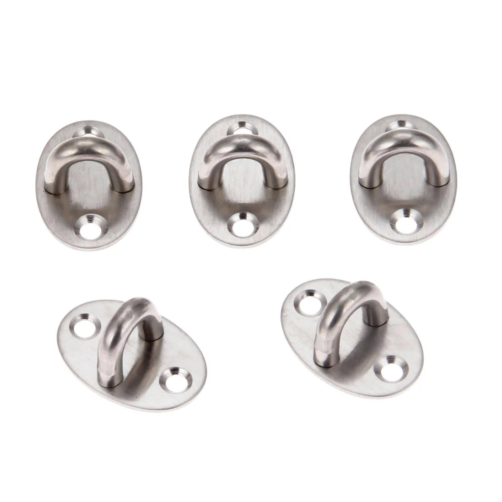 

DRELD 5Pcs Stainless Steel U-shaped Ceiling Mount Hooks Base Ceiling Fans/Leisure Sofa/Sandbags/Hammocks/Rings Fixed Hooks