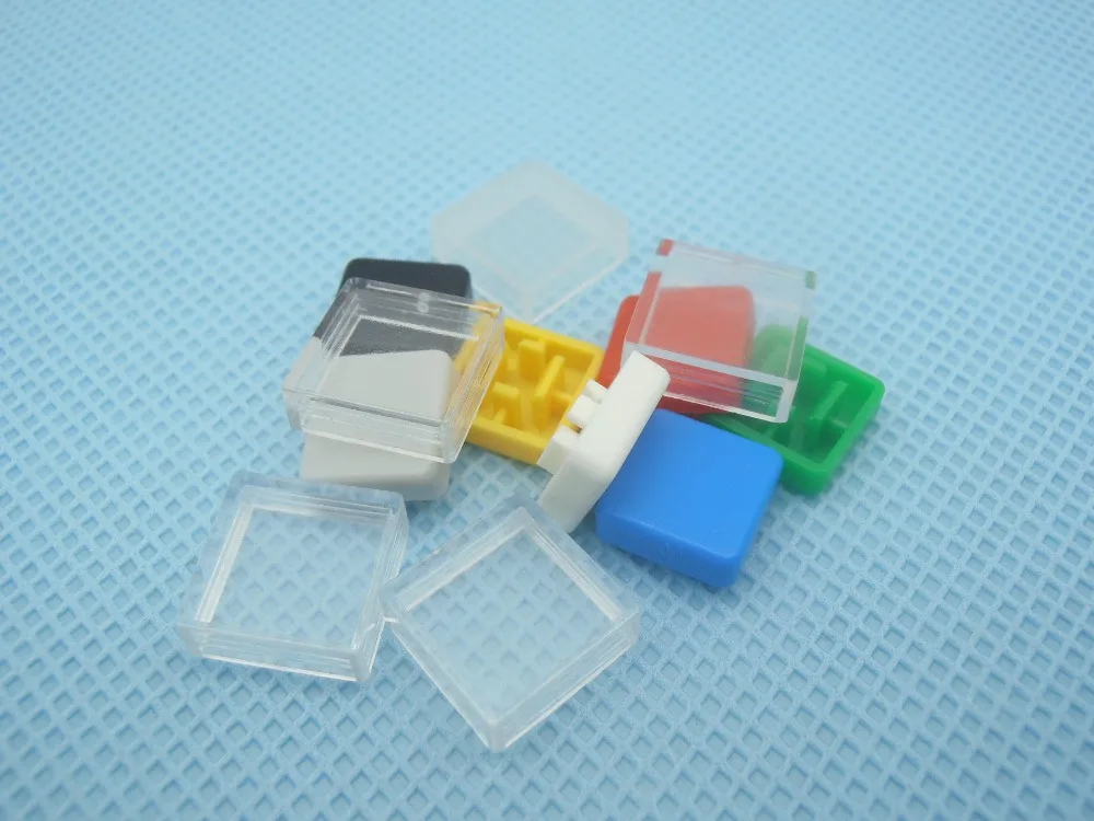 1000 пар (Тактильный кнопочный переключатель + Прозрачный чехол) для кнопочного