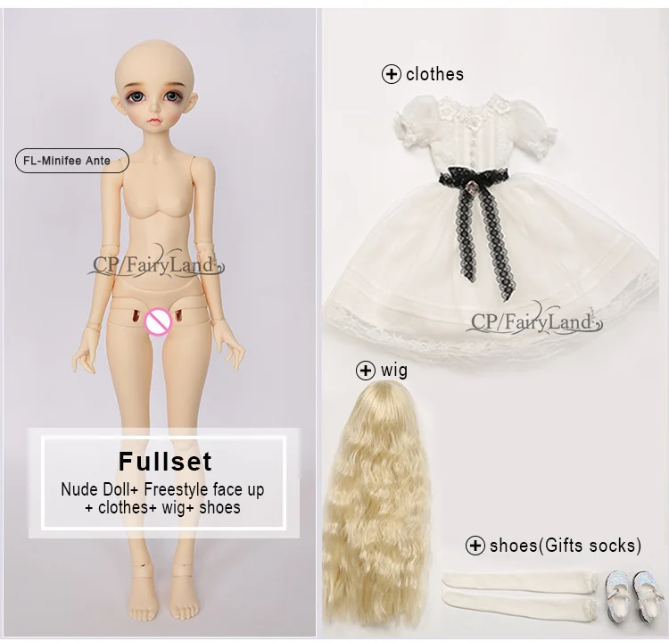 Full set in NS aspic BJD куклы Fairyland кукла Minifee Ante 1/4 Игрушки для девочек msd luts fairyline парики глаза голубая фея силиконовая смола мебель - Цвет: Full set in NS aspic