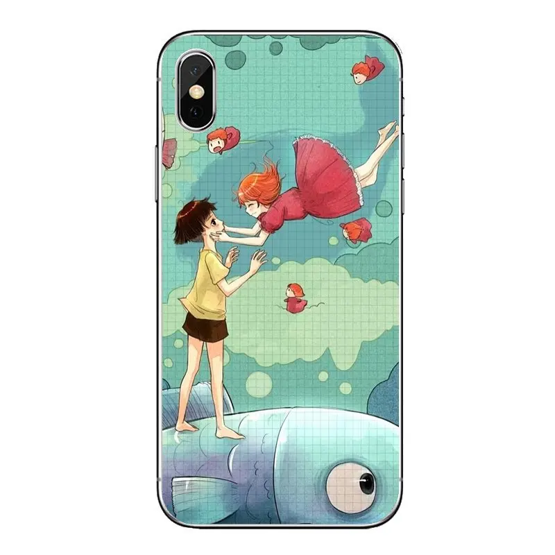 Ponyo On The Cliff для Motorola Moto X4 E4 E5 G5 G5S G6 Z Z3 G3 C Play Plus прозрачные мягкие чехлы |