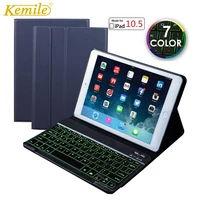 back lit keyboard case for ipad air 3 10 5 2019 pro 10 5 ultra thin leather case stand auto sleep cover for ipad air 3 10 5 case
