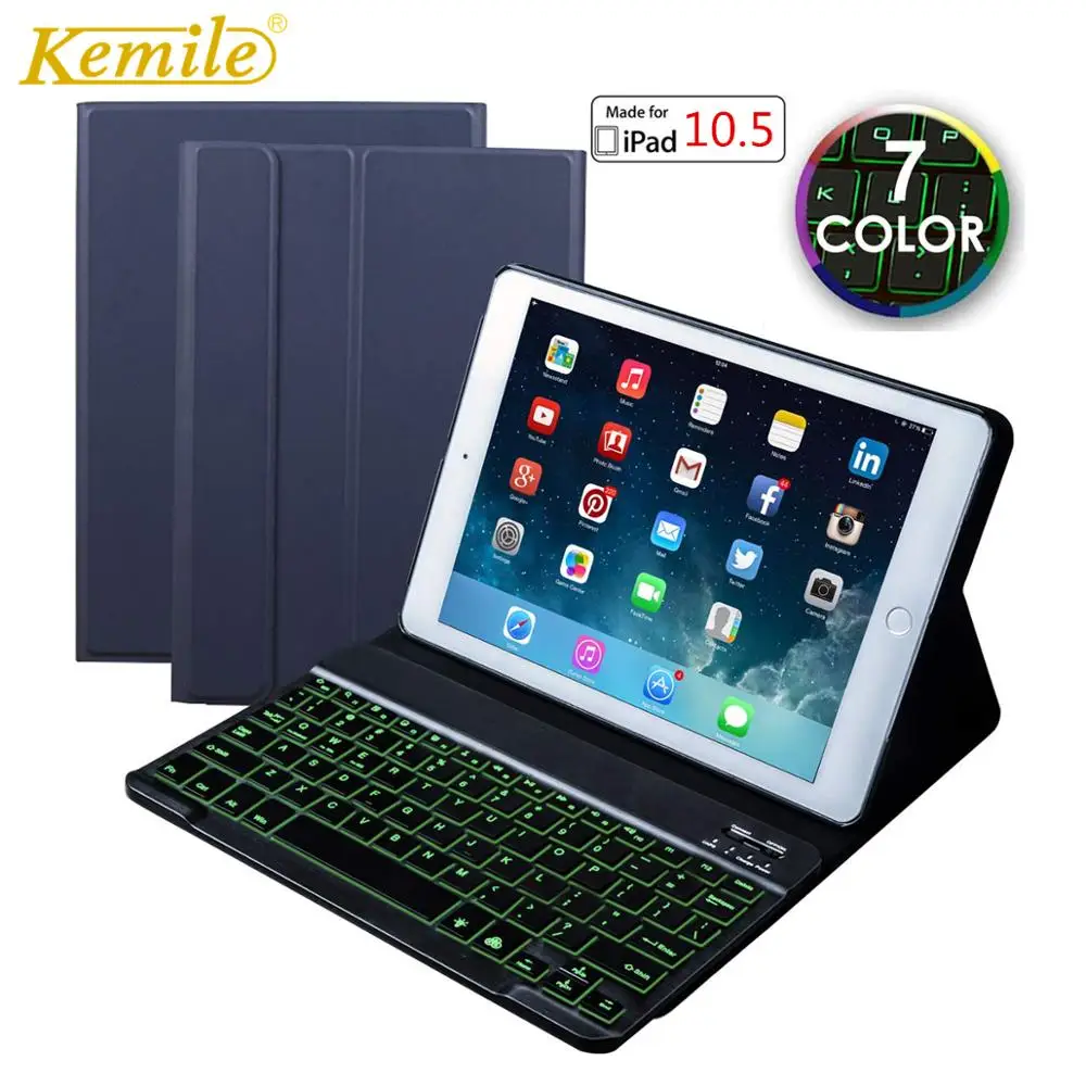 Чехол с подсветкой клавиатуры для iPad Air 3 10 5 2019 Pro ультратонкий кожаный чехол