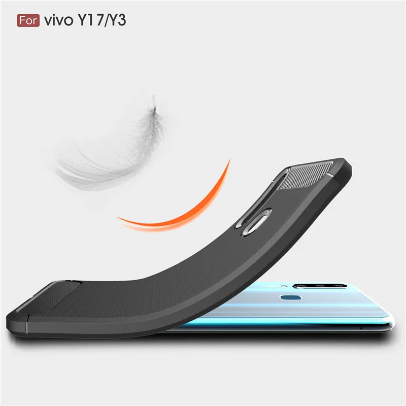 ДЛЯ vivo Y17 чехол Y3 противоударный мягкий ТПУ матовый для Vivo V1902 Funda V1901A Coque 6 35" |