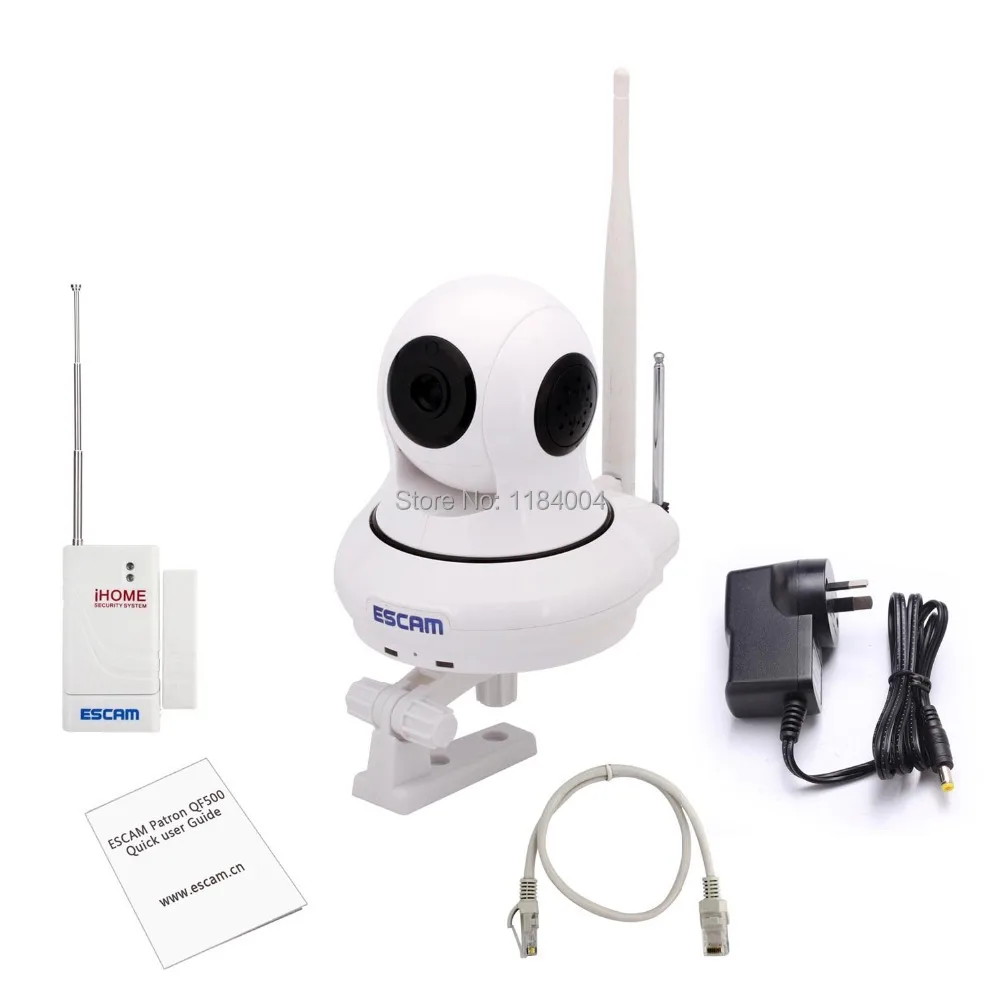 Escam покровитель qf500 мини IP Камера Onvif HD 720 P P2P Wirless WiFi Дома Видеонаблюдения с датчик