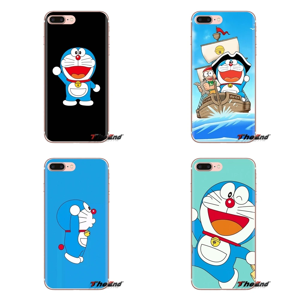 Transparent Soft Cases Covers For Huawei Mate Honor 4C 5C 5X 6X 7 7A 7C 8 9 10 8C 8X 20 Lite Pro cute Doraemon |