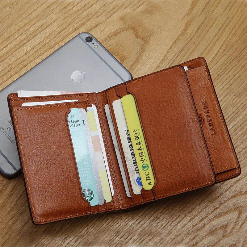 Кошельки LANSPACE из натуральной кожи в японском стиле итальянские кожаные сумочки