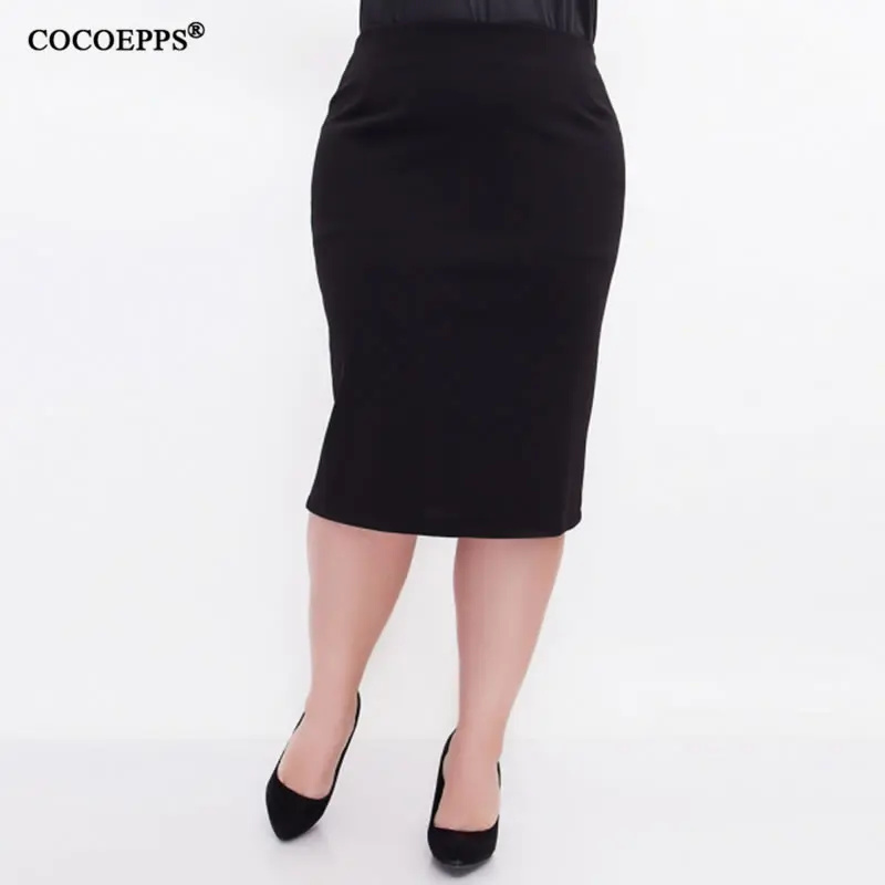 5XL 6XL 2019 женская сексуальная модная летняя юбка OL с высокой талией Женская