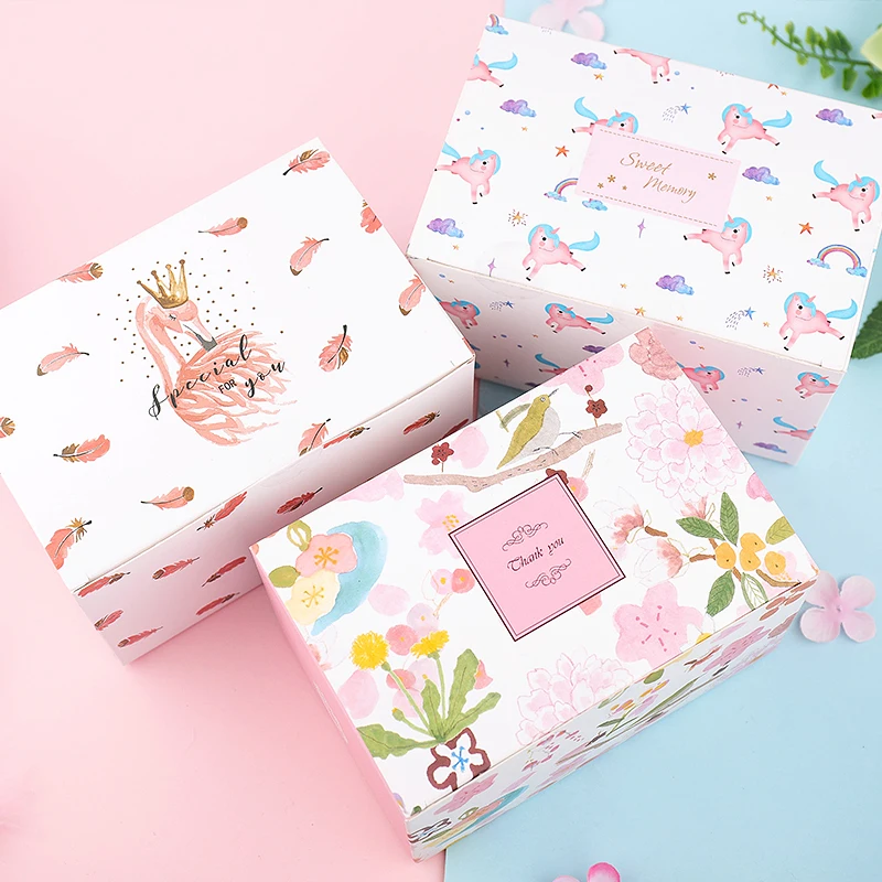 10PCS Cute Gift box Creative Tote Bag Nougat Cookies Box Wedding Party Chocolate Cake Bread Boxes Candy Packaging Carton | Дом и сад