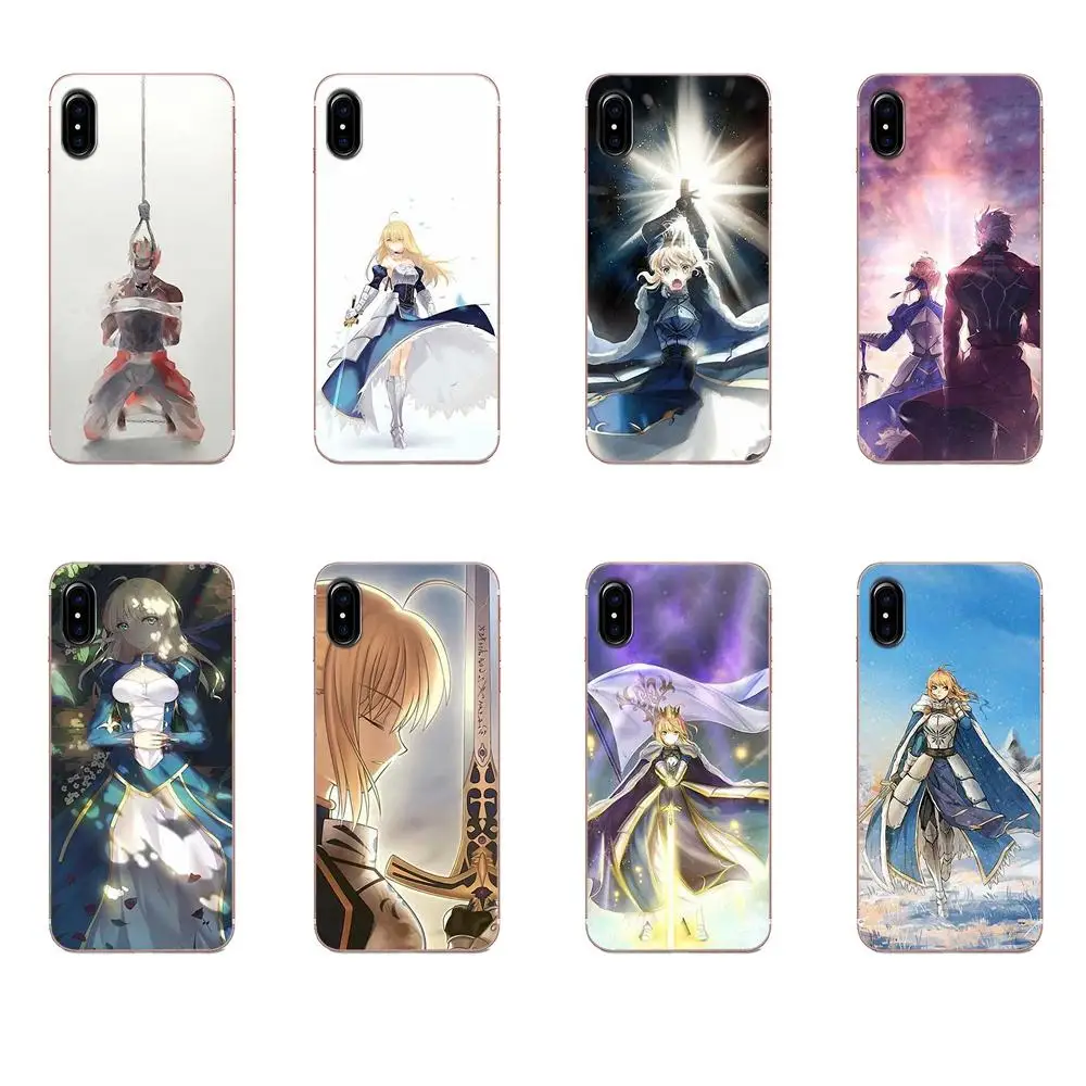 Аниме Fate Stay Night Saber Мягкий ТПУ чехол-накладка с принтом для Huawei P8 P9 P10 P20 P30 Mate 7 8 9 10 20