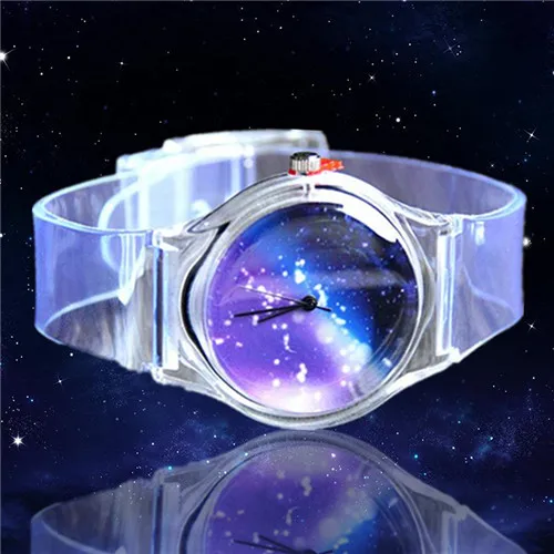 Starry Sky Звездное небо часы с космическим мотивом маленькая звезда Силиконовые часы детские спортивные кварцевые часы люксовый бренд горячие часы для мальчиков и девочек Relojes Mujer - Цвет: Starry Sky