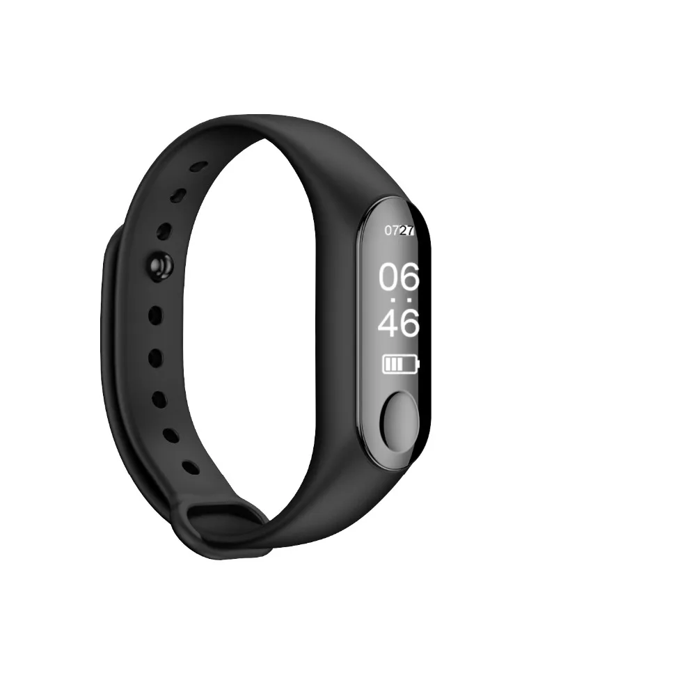 Bluetooth M3 спортивные Смарт-часы с пульсометром будильником фитнес-трекером для Android