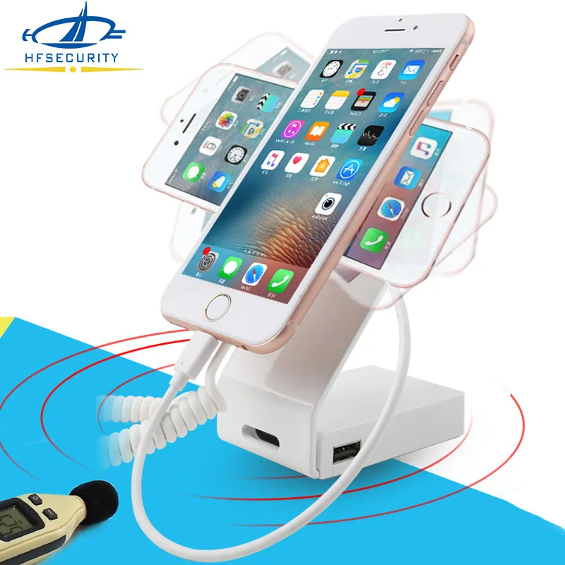 

HF Smart Phone Anti Lost Display Charging Alarm Security Retail Shop Anti Lost Display Rack for Huawei Sumsang Phone
