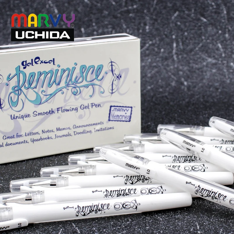 

Marvy 920 Gel Pen For Art Supplies Professional Highlight Gel Pen With White Color For Hand Drawing In 1 Piece.