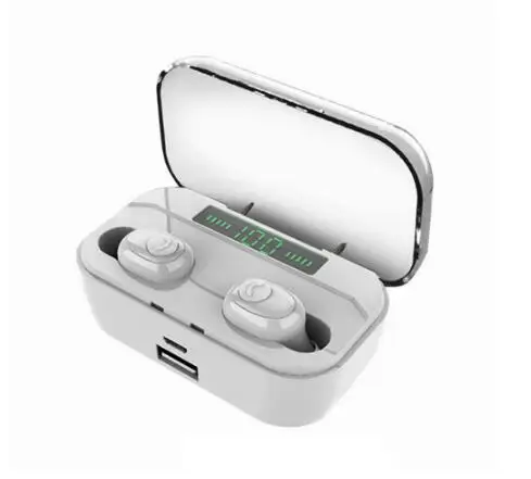 G6S TWS 5,0 Bluetooth беспроводные наушники 8D стерео наушники 3500 мАч светодиодный умный внешний аккумулятор держатель для телефона IPX7 водонепроницаемые наушники - Цвет: Wireless Charging W