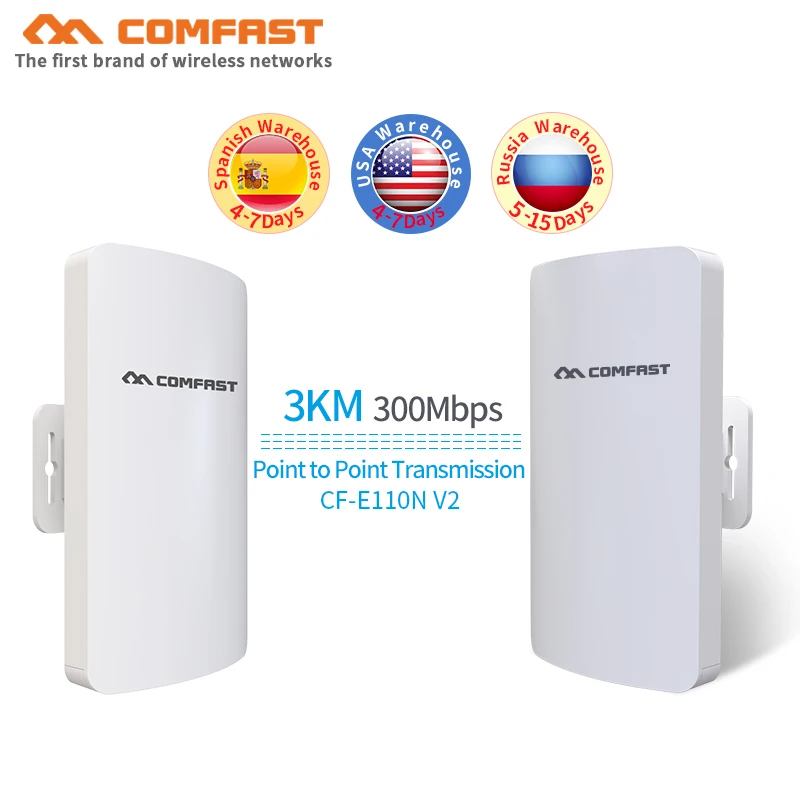 2шт Мини Открытый беспроводной cpe встроенный 11dbi антенна Wi Fi QCA9531 чип wifi