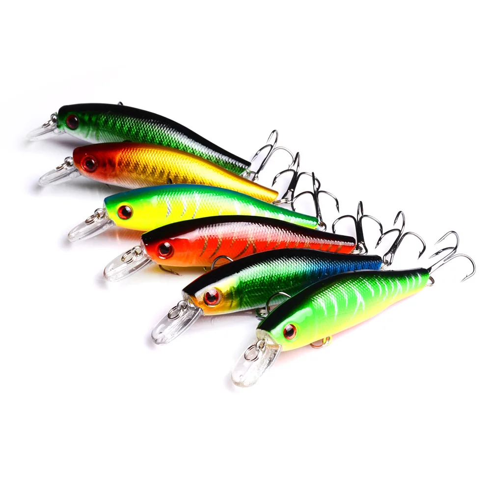 PureLeisure 6 шт./лот блесна рыболовная приманка 8 5 см 9 3 г Crankbait искусственная жесткая