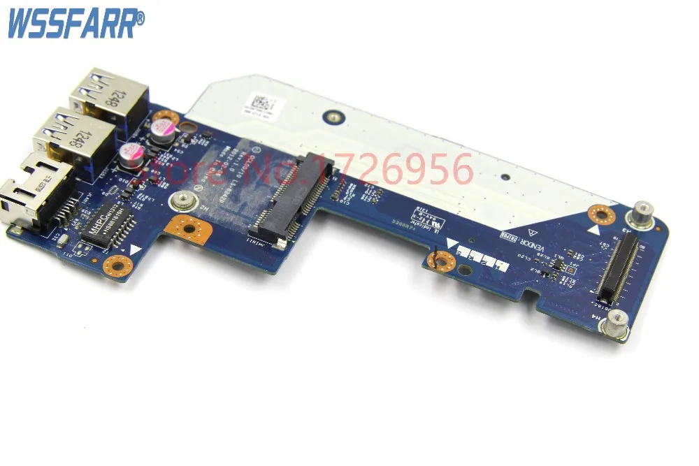 Оригинал для Dell 17R 7520 USB Ethernet LAN Соединительная плата с mSATA портом QCL00/10 LS-8242P 0N7JHH N7JHH |