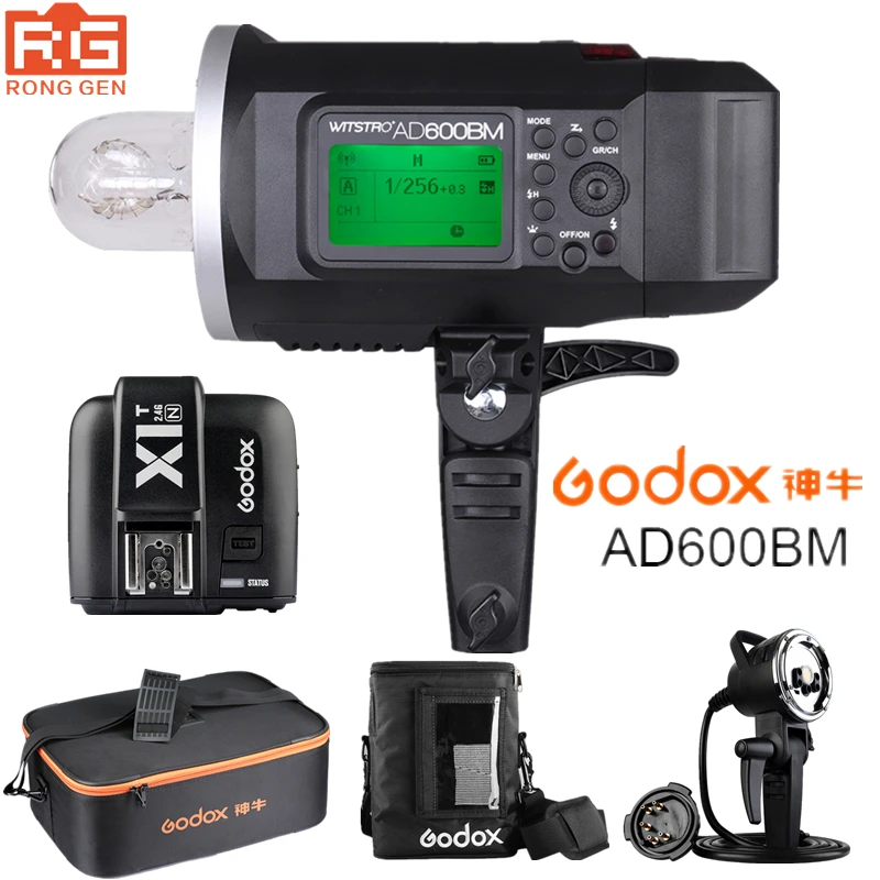 Godox AD600BM 600W HSS 1/8000 2 4G беспроводная наружная вспышка для фотосъемки + триггер X1T N Nikon