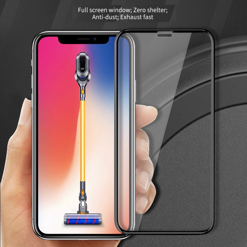 Alisuber закаленное Стекло для iPhone X Экран протектор изогнутые полный охват х Тонкий