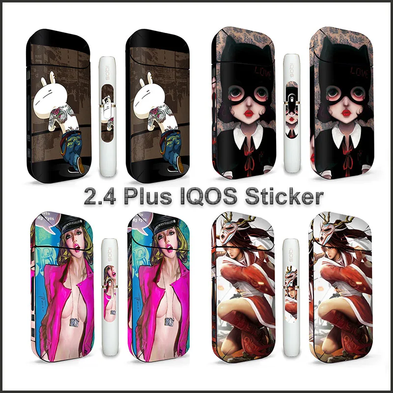 Наклейка из ПВХ для IQOS 2 4 Plus пылезащитный декоративный защитный чехол|Наклейки
