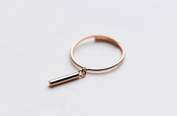 (Так тонкий) size5.25-Size5.5 Мода 1 шт. REAL.925 стерлингового серебра fINE jEWELRY прямо бар