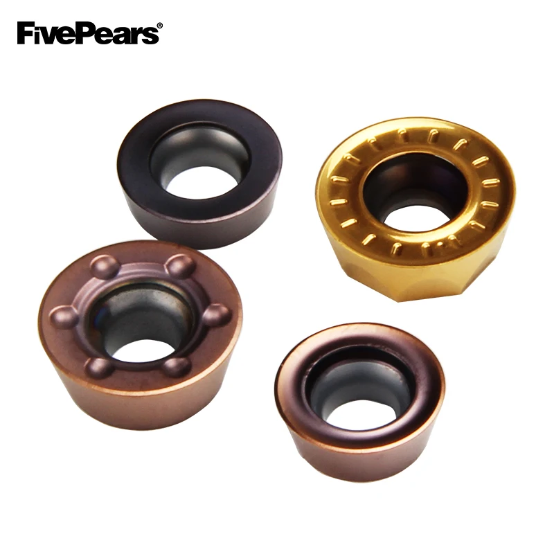 FivePears 10 шт. RDMT10T3MO/RDMW1204MOT/HM/PM карбидные вставки лицо мельница r5 r6 круглый фрезерный станок с ЧПУ инструмент