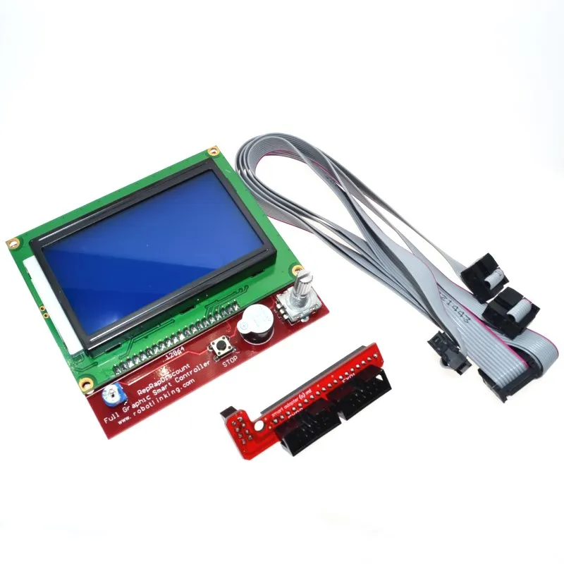 Умный контроллер для 3D принтера RAMPS 1 4 LCD 12864 панель управления с ЖК дисплеем синий
