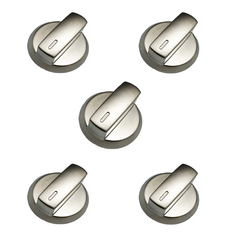 

Earth Star Gas Stove Cooktop Accessories Parts Rotary Metal Shinny High Quality Knob Handle Switch 5PCS/lot