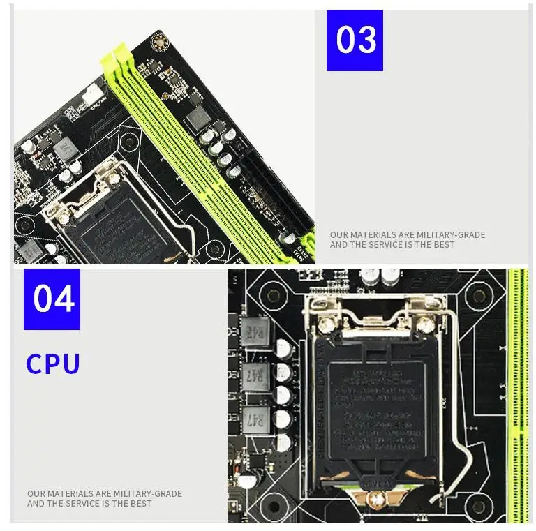 BEESCLOVER H61 Desktop PC Motherboard SATA3 1155-pin CPU Interface