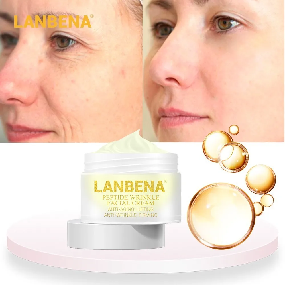 LANBENA 24K золото пептид морщин крем для лица Антивозрастная ампульная капсула Гиалуроновая кислота лечение акне Улитка уход за кожей с сывороткой
