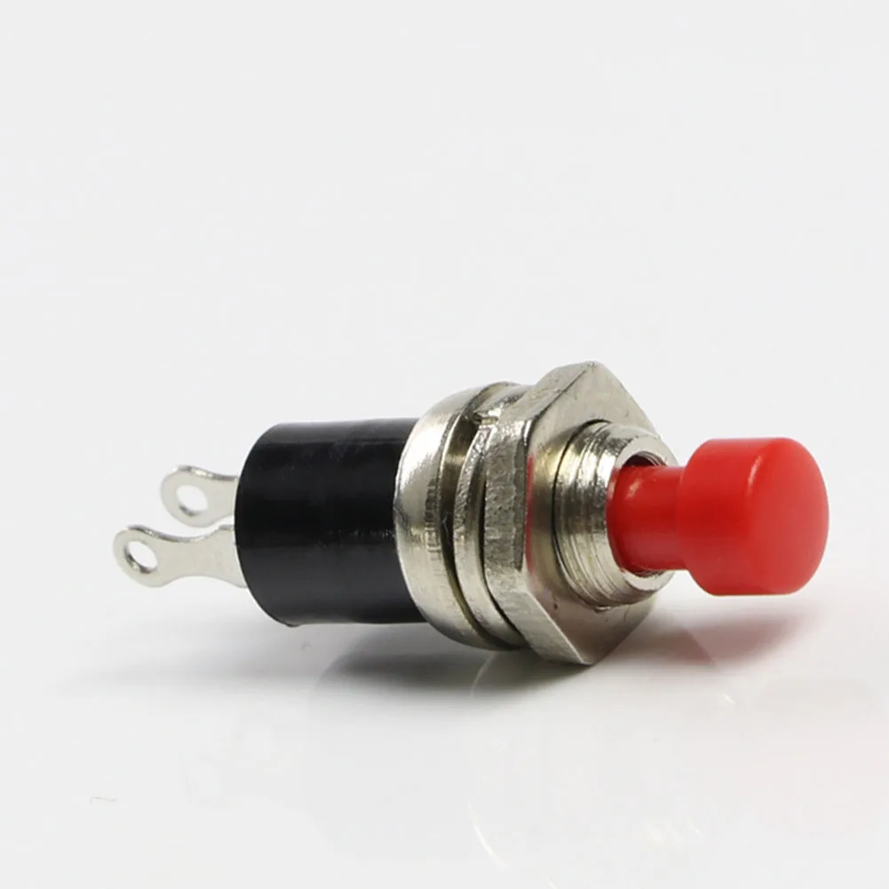 10pcs 1A 125V exquisitely Black Red Yellow Top Quality Push Button Self Return Momentary N/O Switch For especial Room Decor |