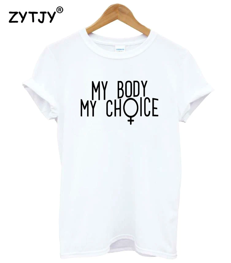 My Body Choice Letters Print Women Tshirt Cotton Funny t Shirt For Lady Girl Top Tee Hipster Tumblr Drop Ship HH-232 | Женская одежда