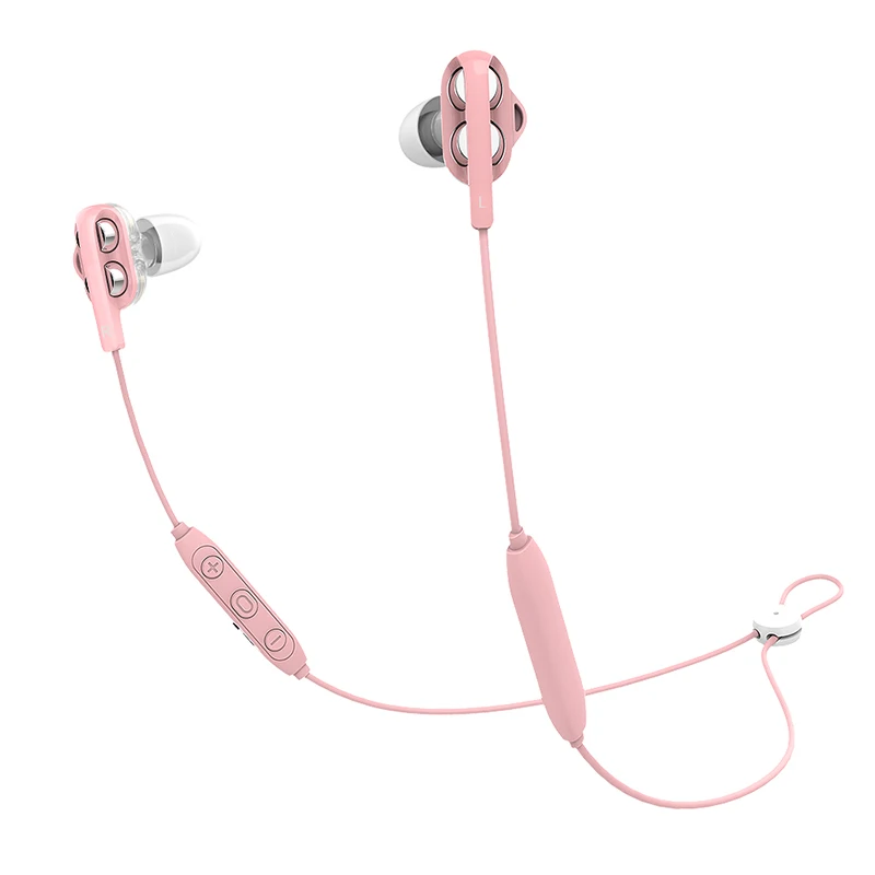 Rose Gold Langsdom Bluetooth наушники audifonos с двойным драйвером наушники auriculares inalambrico Bluetooth наушники супер бас Xiaomi для - Цвет: Rose Gold