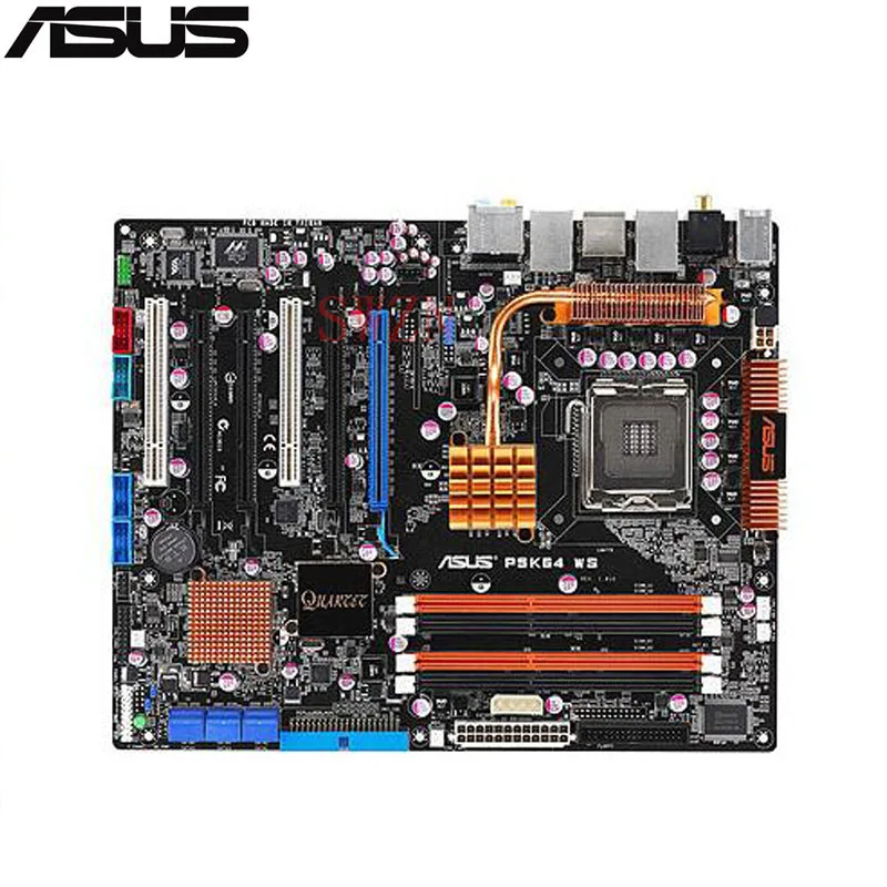 Оригинальный использовать сервер материнская плата для ASUS p5k64 WS Socket 775 максимум 4 *