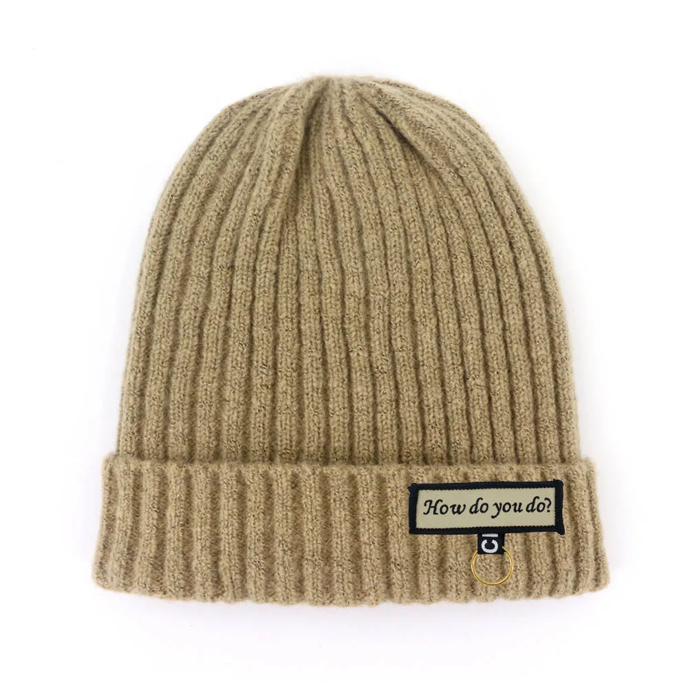 Wool Mens Womens Winter Hats Knit Solid Colour Autumn Thick and Warm Skullies Peas Soft Knitted MXM070 | Аксессуары для одежды