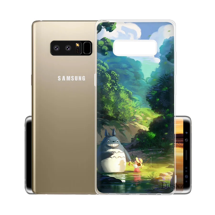 Чехол для телефона Totoro Samsung Galaxy S6 S7 Edge S8 S9 Plus Note 8 9 Slot TPU|Чехлы-накладки| |