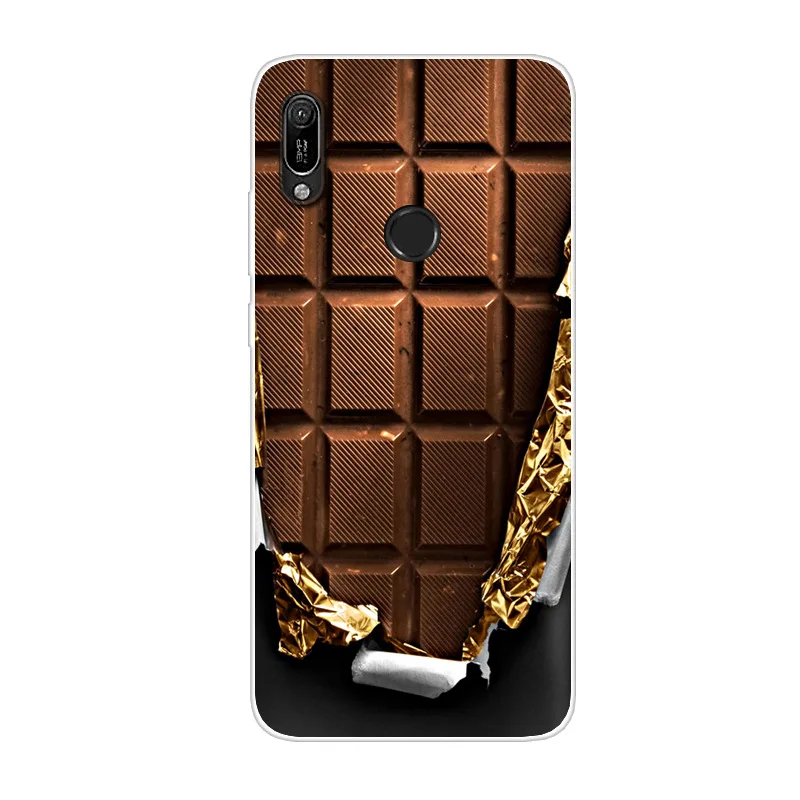 Чехол для Huawei Y6 2019 мягкий силиконовый чехол накладка телефона Y6S Prime Pro Y 6S из ТПУ